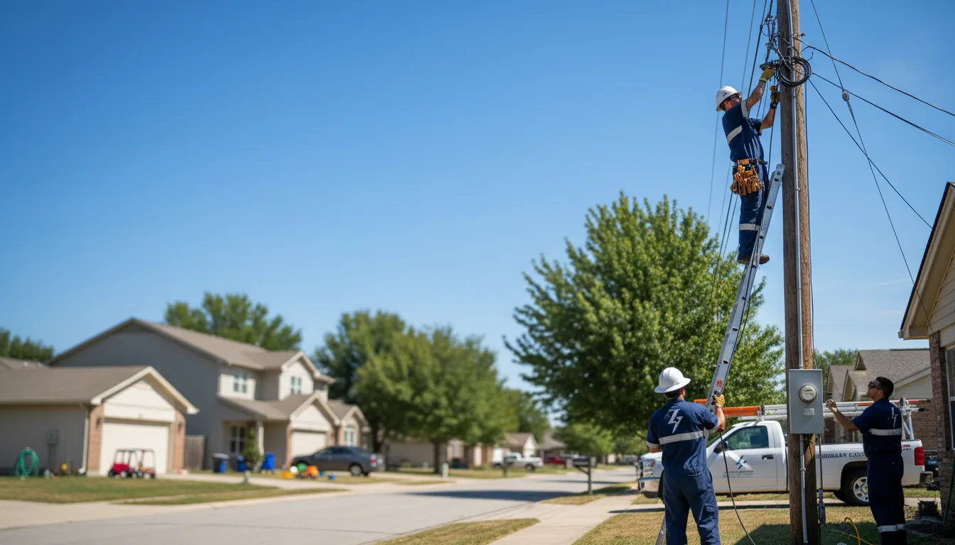 Residential electrician providing installation services in Mayetta, KS